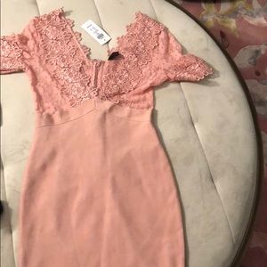 Beautiful pink mini dress.